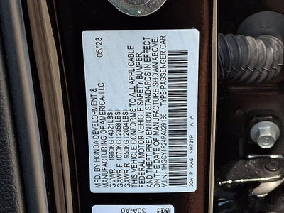 2023 Honda Accord LX