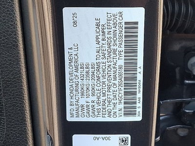 2025 Honda Accord LX