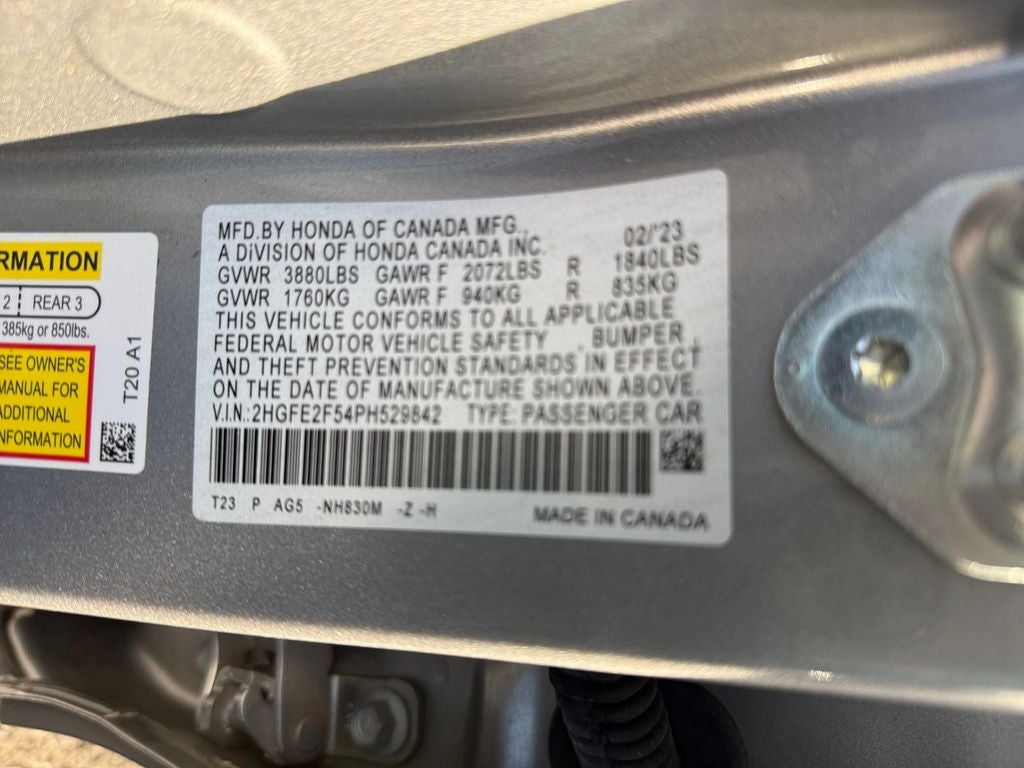 2023 Honda Civic Sport